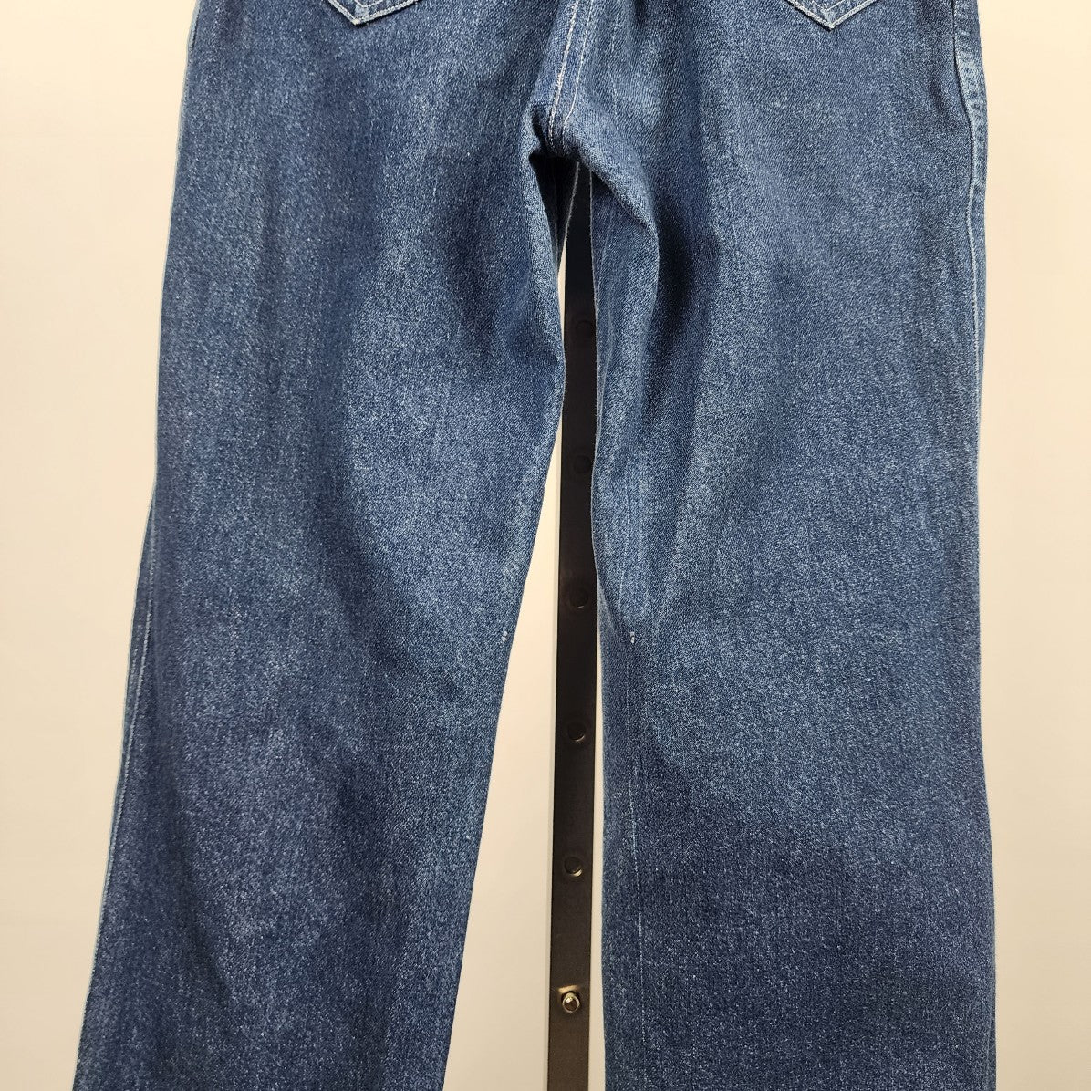 Vintage Blue High Rise Rainbow Pocket Straight Leg Jeans Size XS