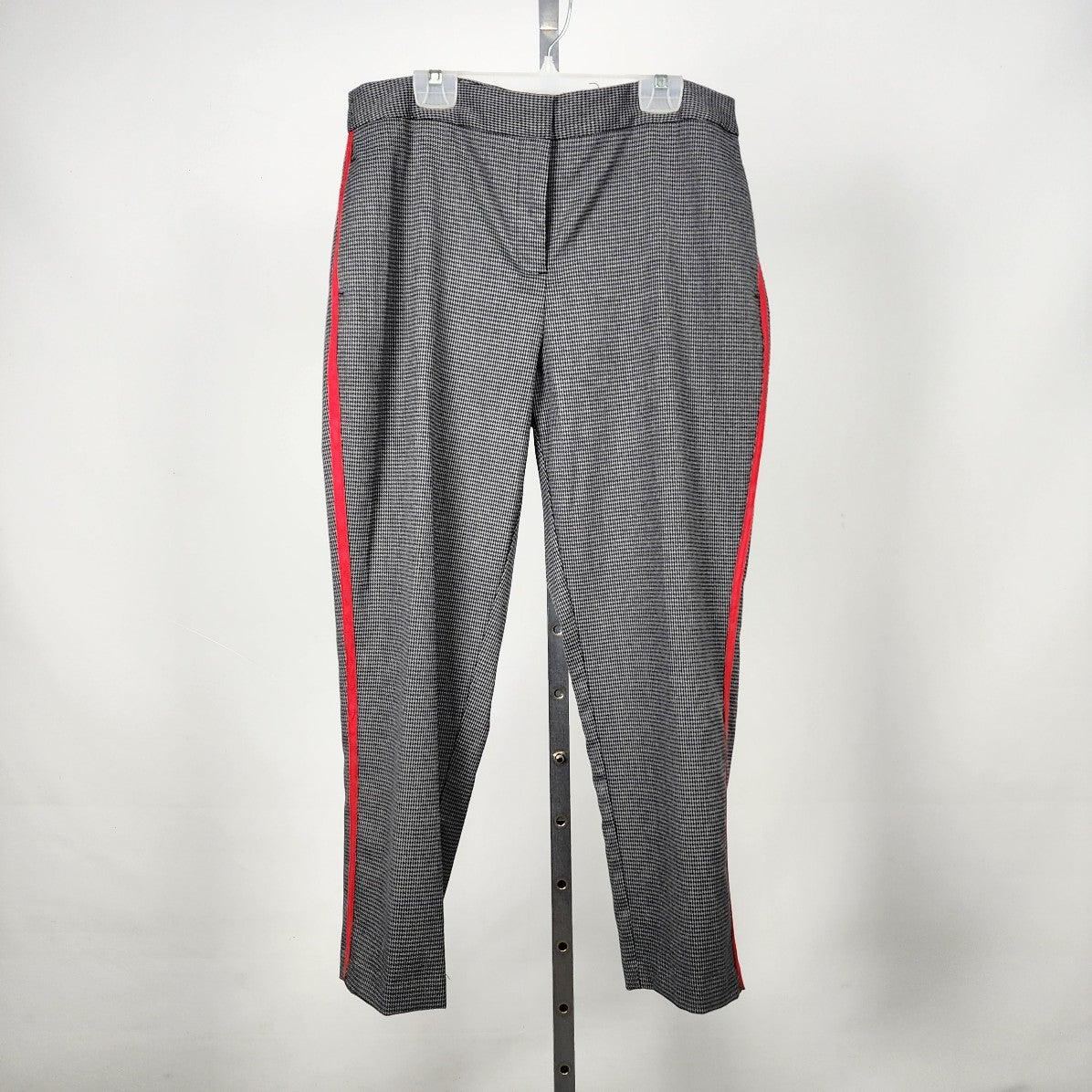 Highline Black & White Checkered Red Stripe Pants Size 14