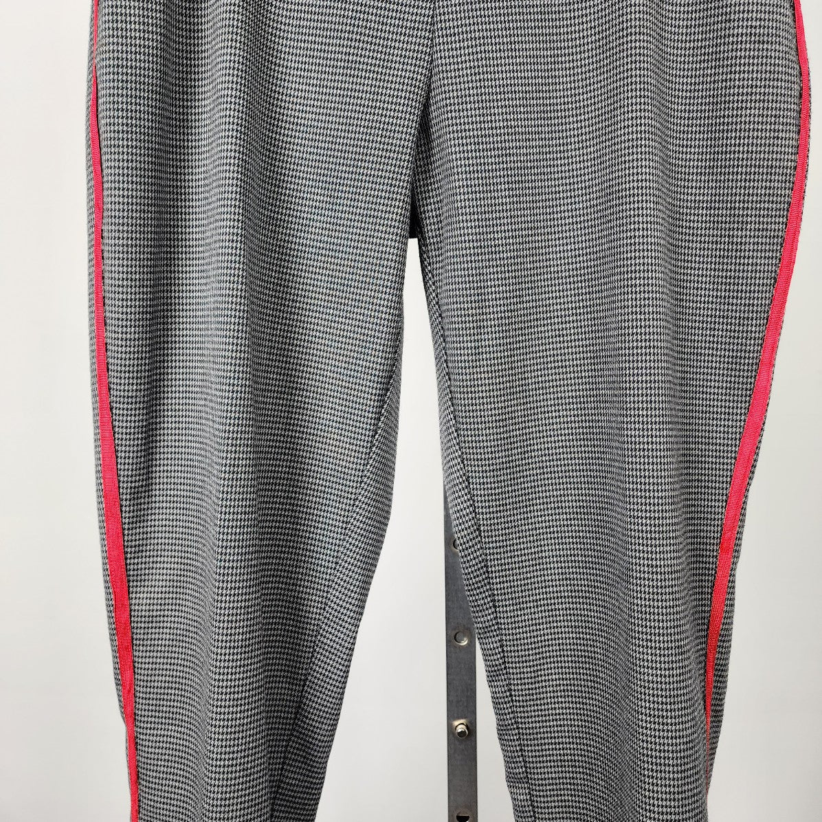 Highline Black & White Checkered Red Stripe Pants Size 14