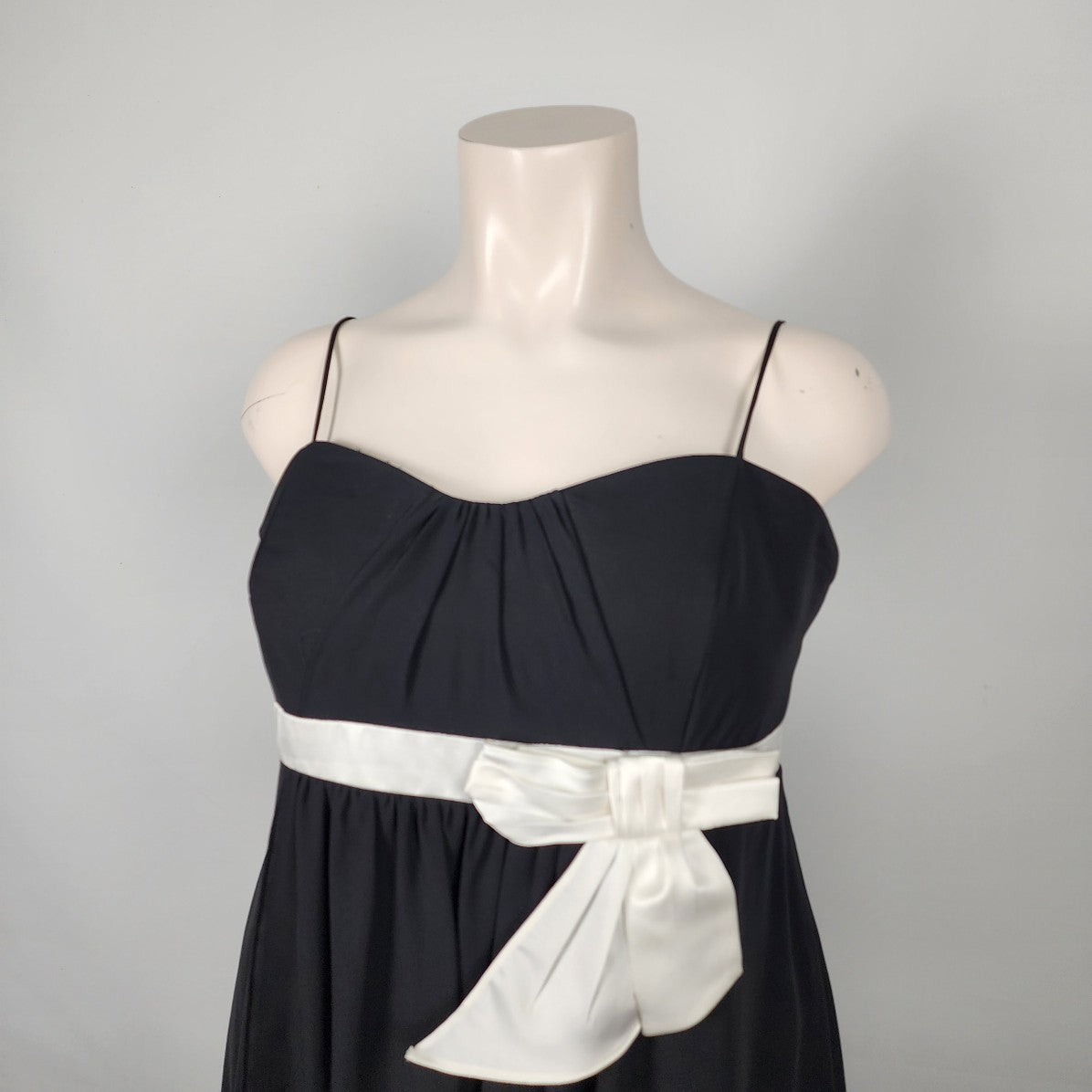 Alfred Angelo Black & White Ribbon Bridesmaid Event Dress Size 20