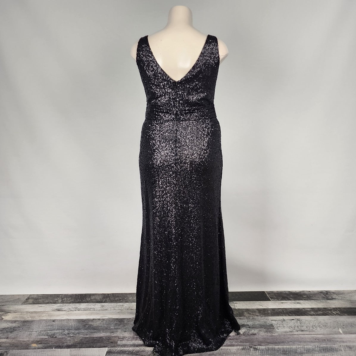 Sorella Vita Black Sequined Event Dress Size L