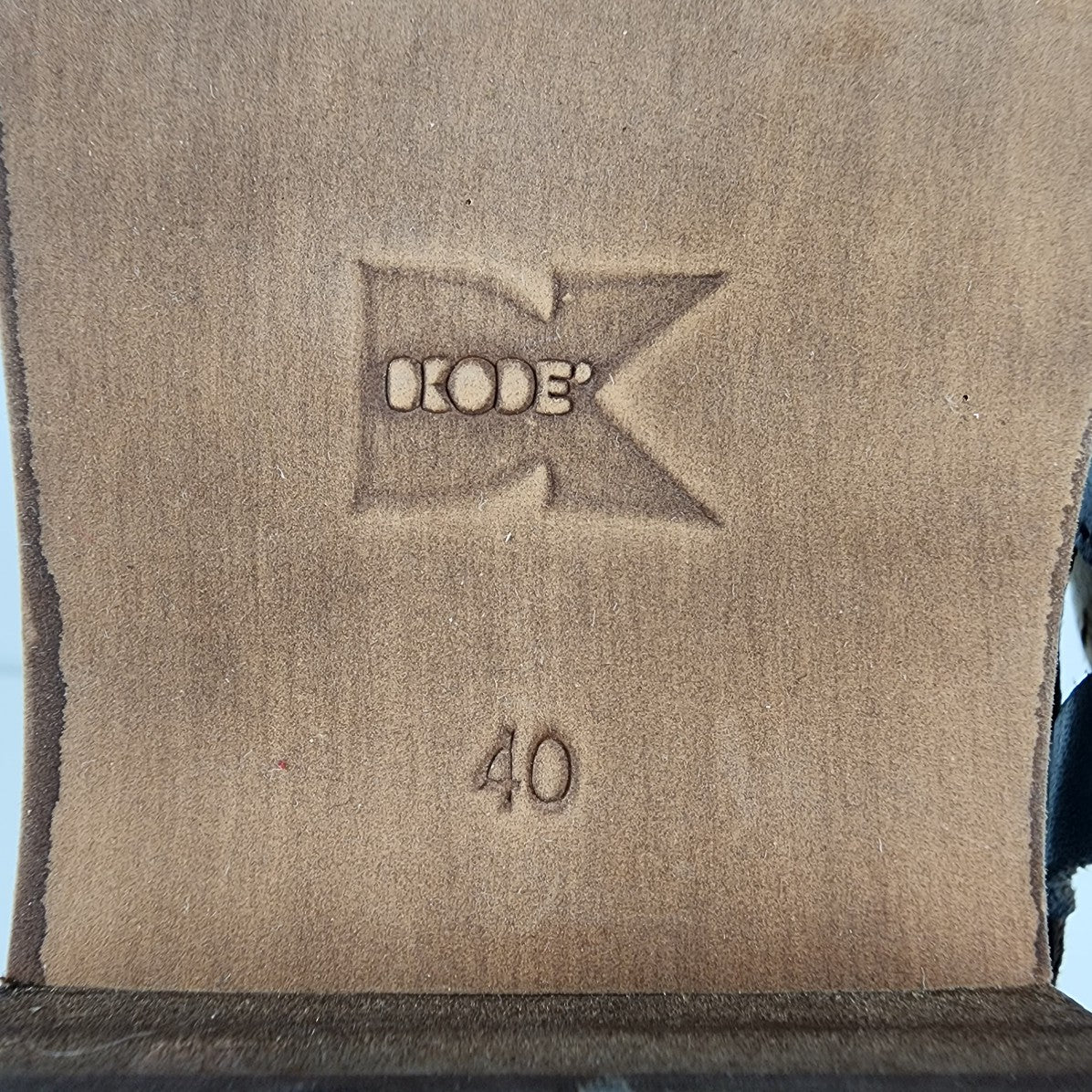 Dkode Blue Leather Sling Back Mule Shoes Size 8.5