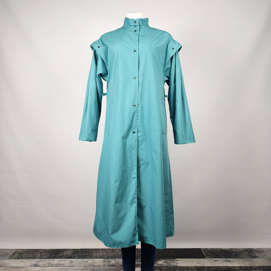 Vintage Snugkoat Blue Western Long Coat Size M
