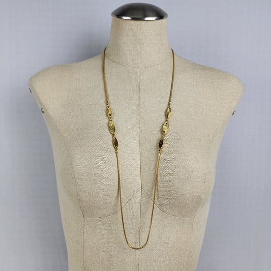 Vintage Monet Gold Tone Chain Necklace