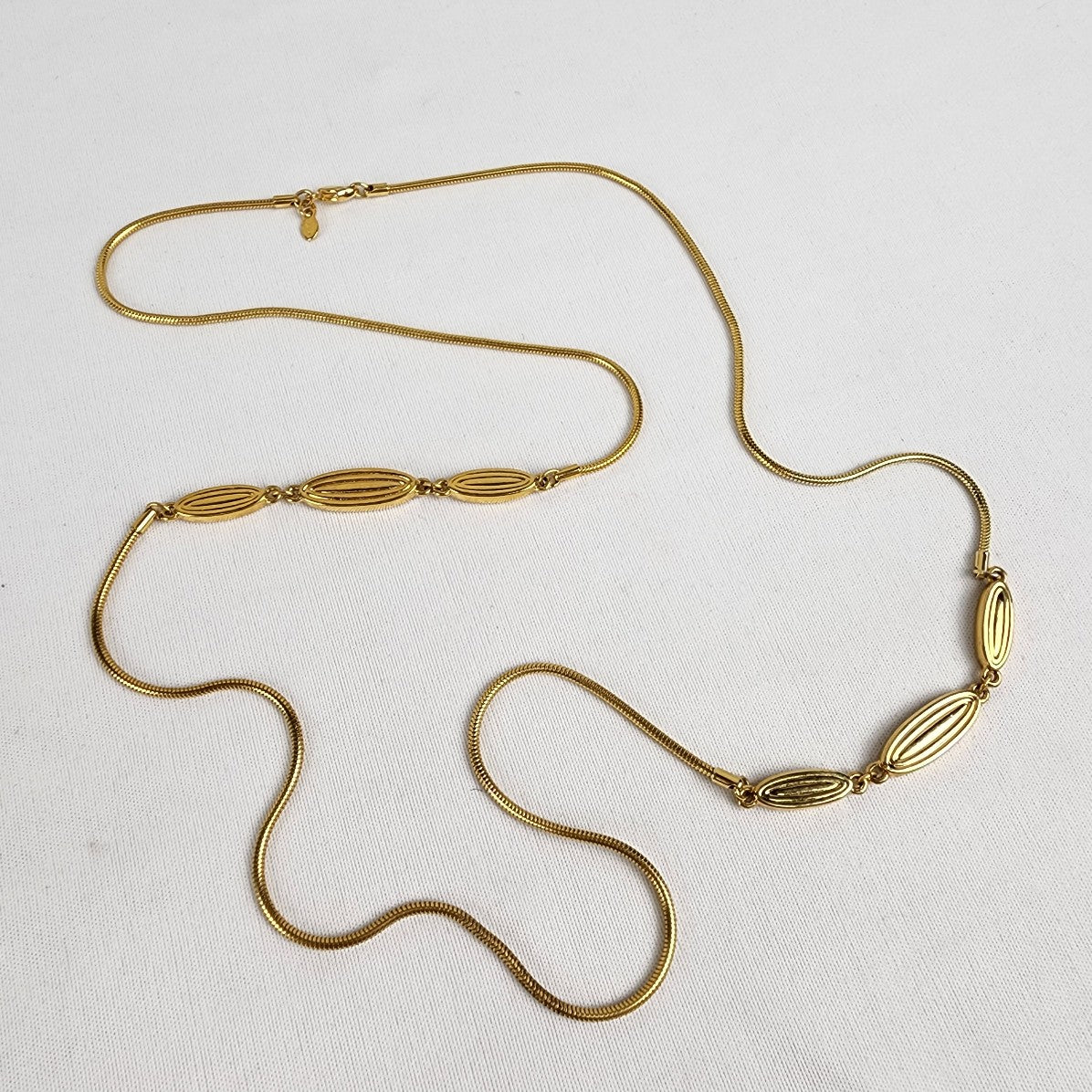 Vintage Monet Gold Tone Chain Necklace