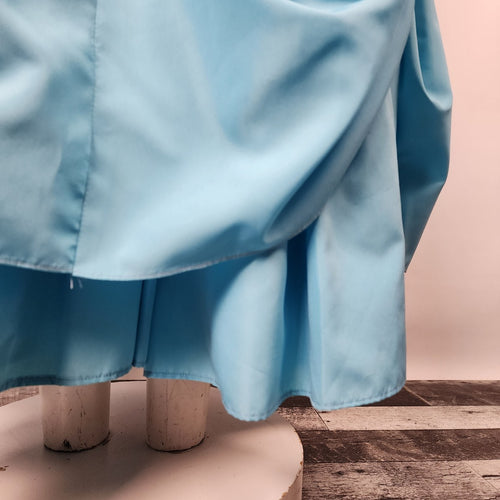 Vintage Highlite Blue Ruffle Grad Event Dress Size S