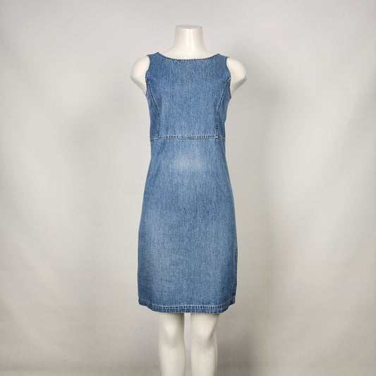 Vintage Navaho Blue Denim Sleeveless Dress Size S