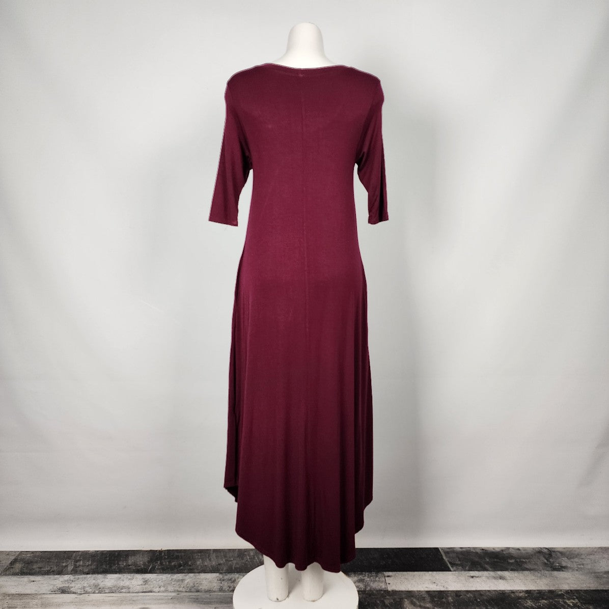 Gilmour Burgundy Jersey Midi Dress Size S