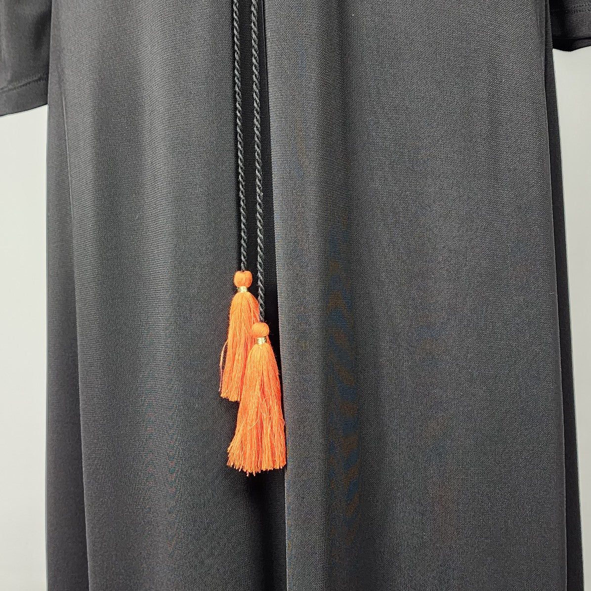 Notalone Black & Orange Detail Long Sleeves Maxi Dress Size S/M