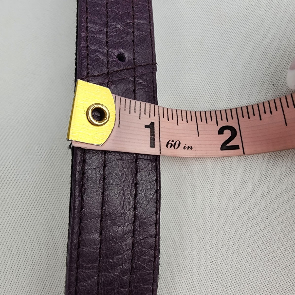Psylo Purple Leather Multi Wrap Belt Size L