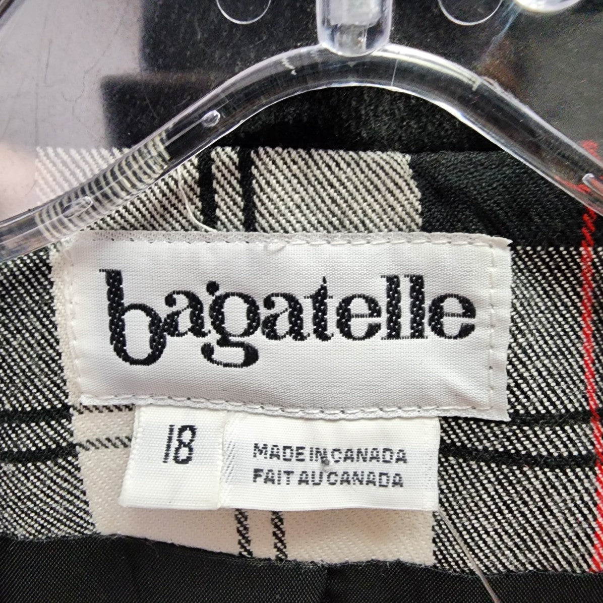 Vintage Bagatelle Plaid Two Button Suede Collar Blazer Size XL