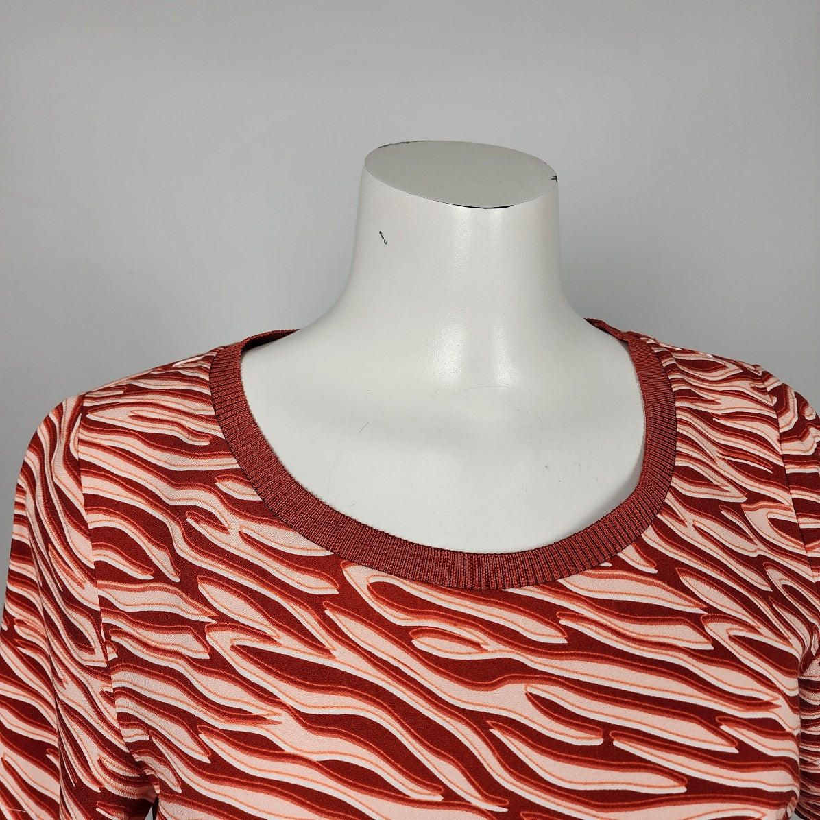 Sandwich Orange Animal Print Short Sleeve Top Size XS/S