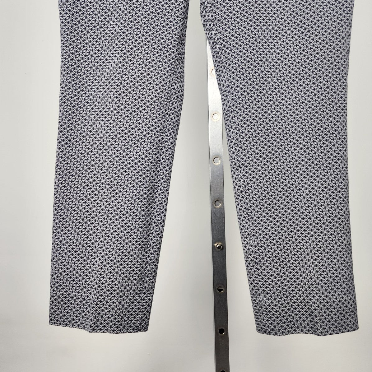 Banana Republic Blue Geometric Print Cropped Dress Pants Size 12