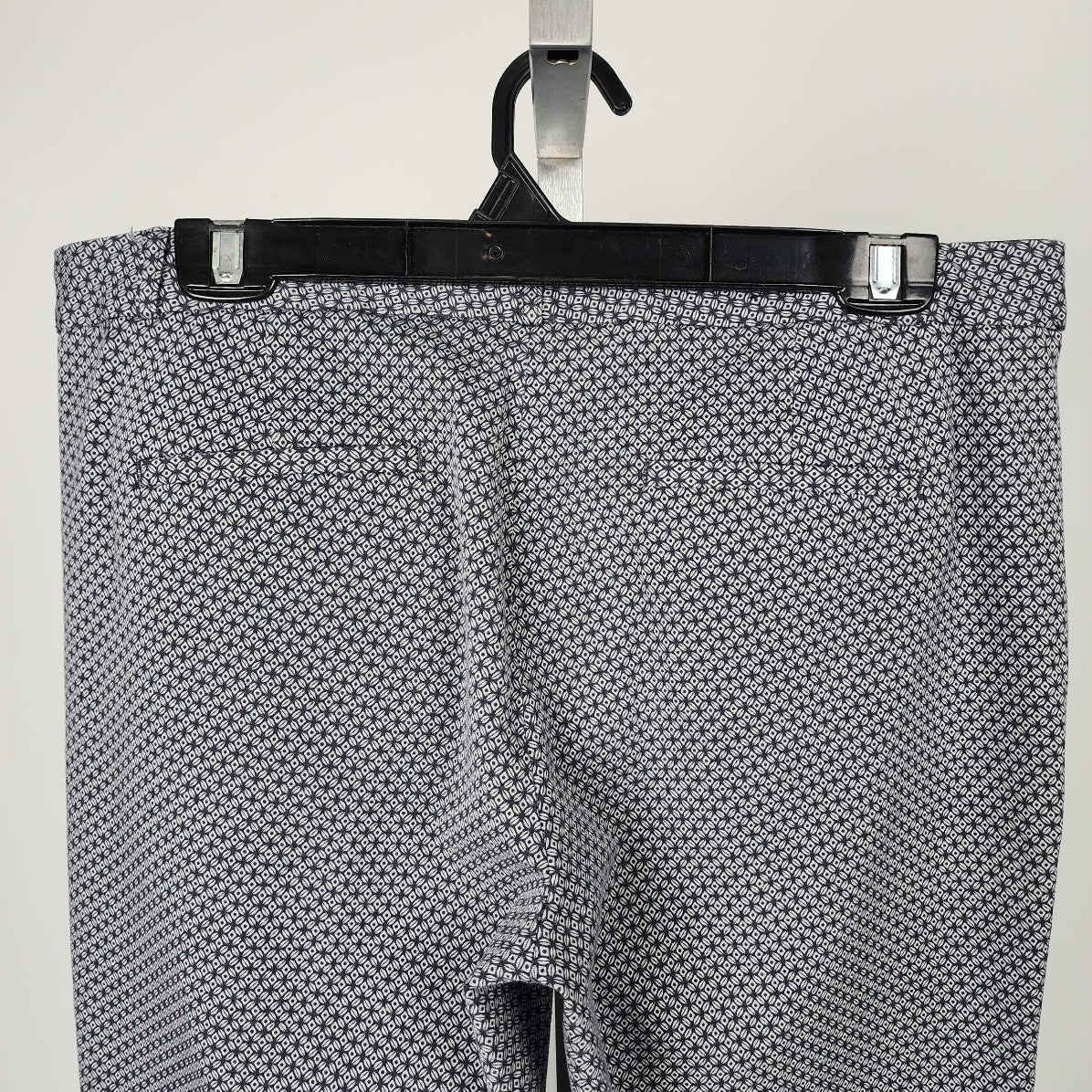 Banana Republic Blue Geometric Print Cropped Dress Pants Size 12