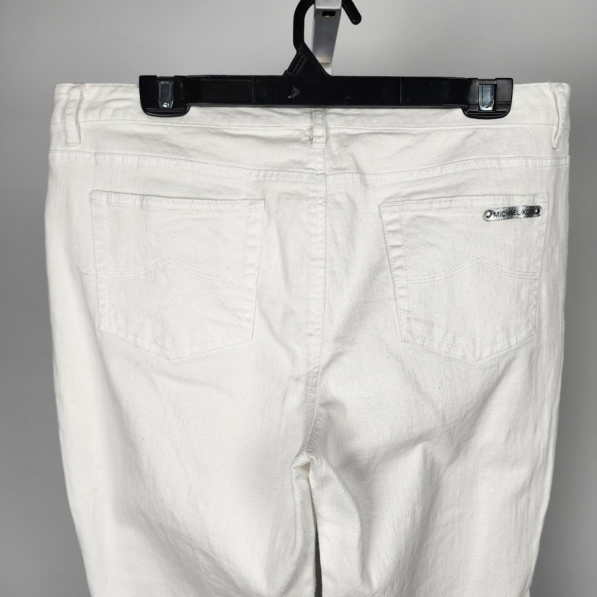Michael Kors White Denim Boot Cut Jeans Size 14