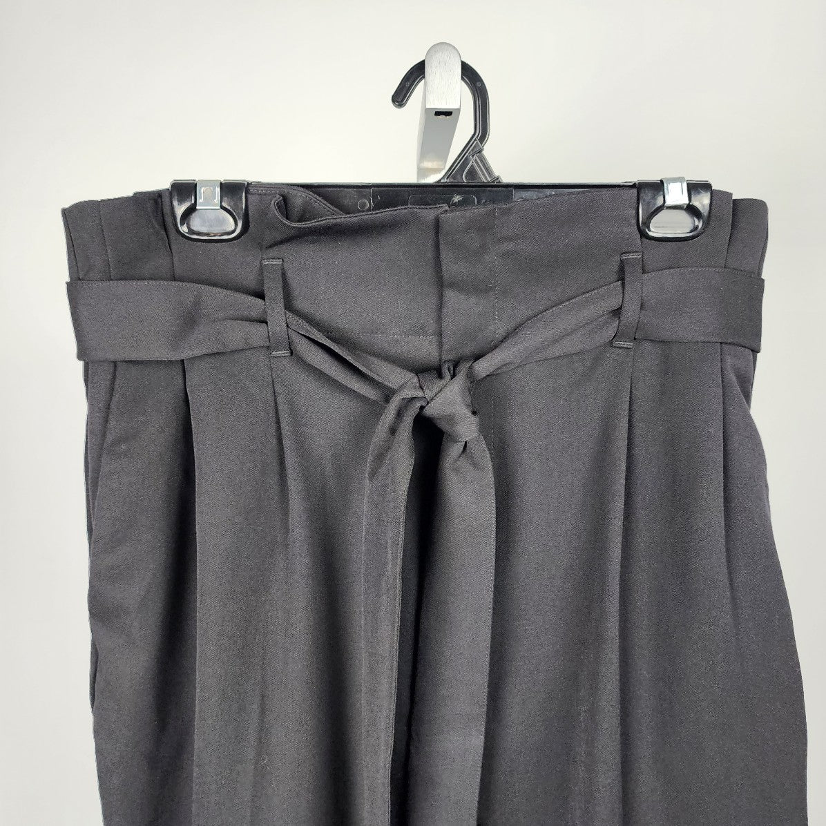 H&M Black Paper Bag Waist Pants Size 14