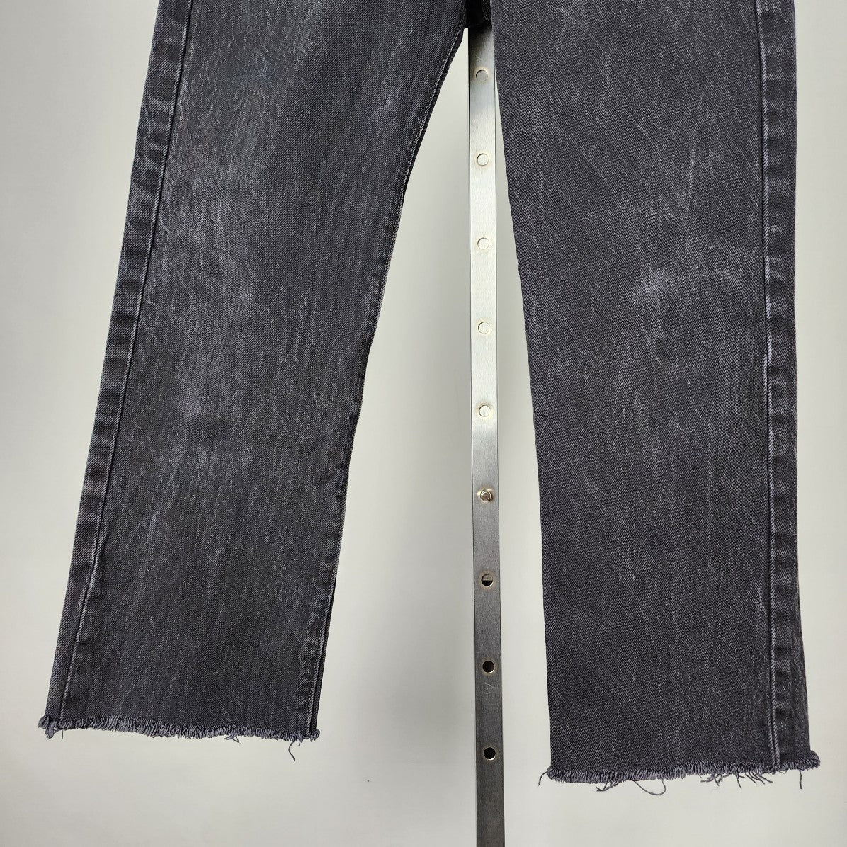 Levi's 501 Black Cotton Raw Hem Jeans Size 31/32