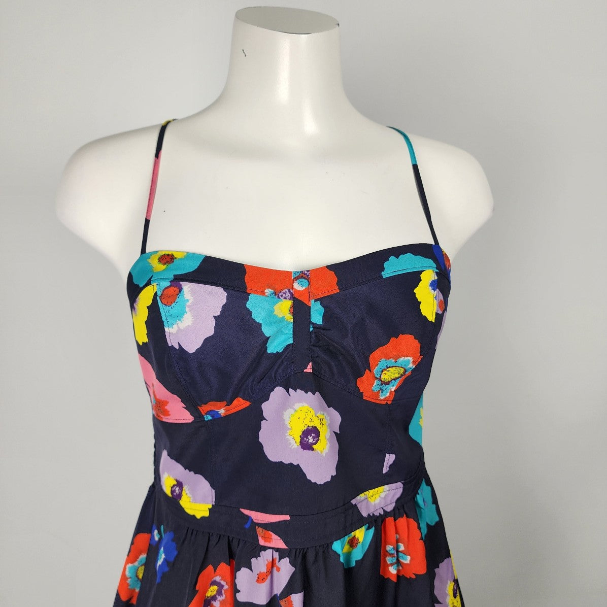 American eagle black floral clearance dress