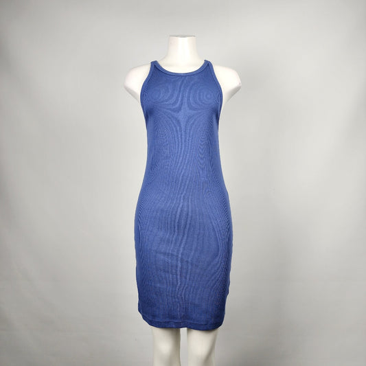 Old Navy Blue Rib Knit Bodycon Dress Size M