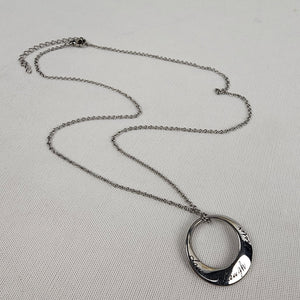 HMK Lic Stainless Steel Love Laugh Sister Pendant Necklace