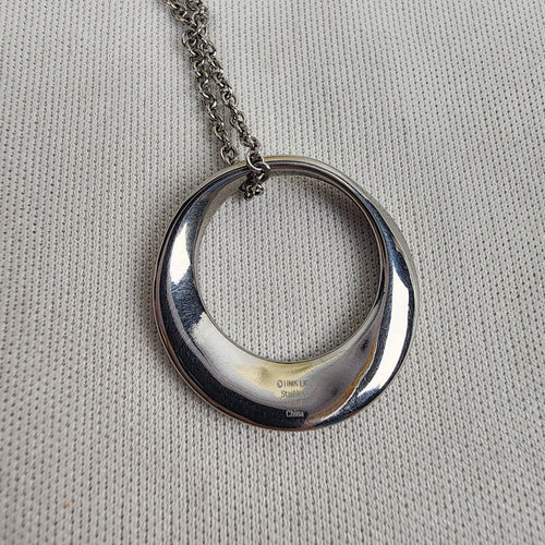 HMK Lic Stainless Steel Love Laugh Sister Pendant Necklace