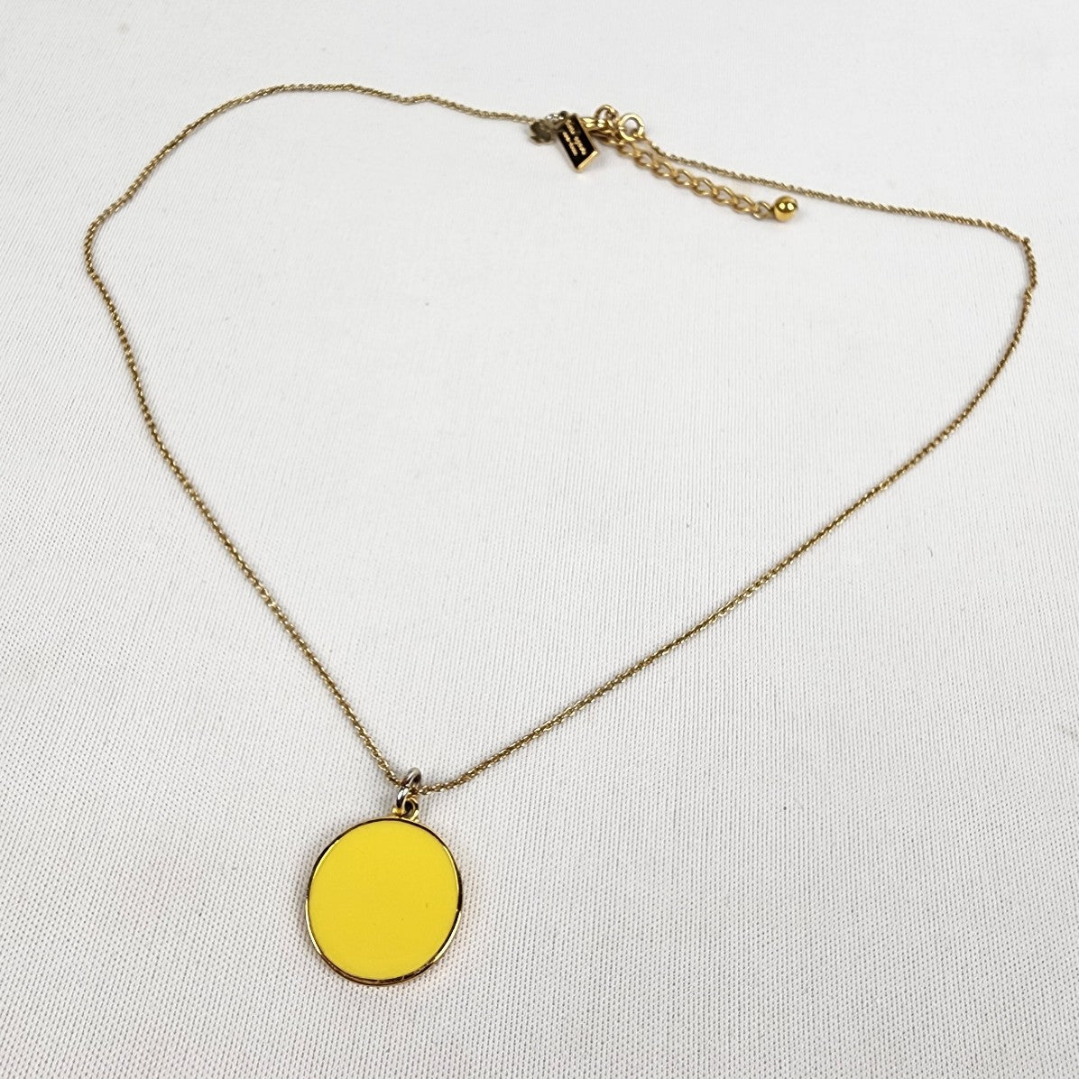 Kate Spade Hello Sunshine Yellow Circle Pendant Necklace