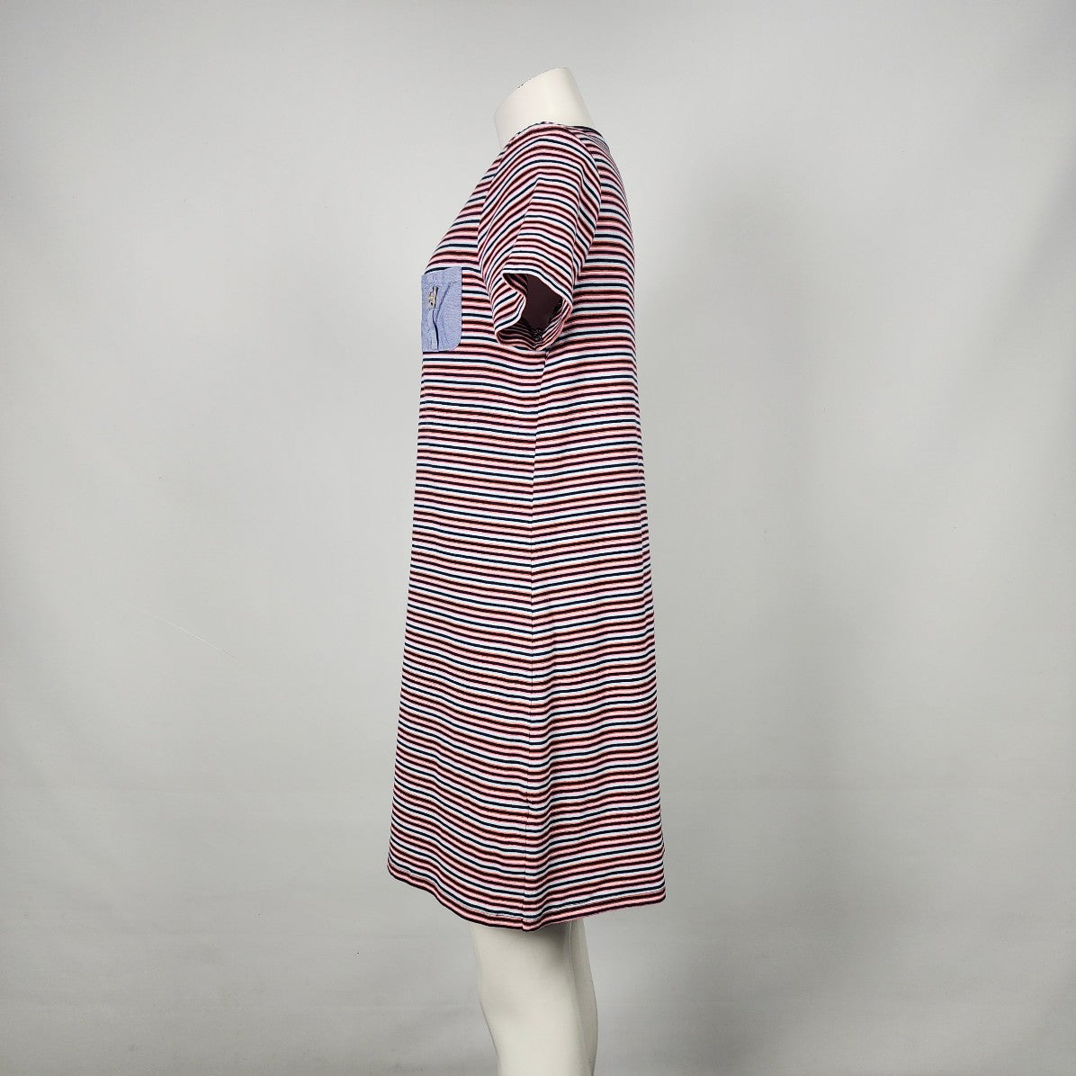 Tommy Hilfiger Red & Black Striped Shirt Dress Size XL