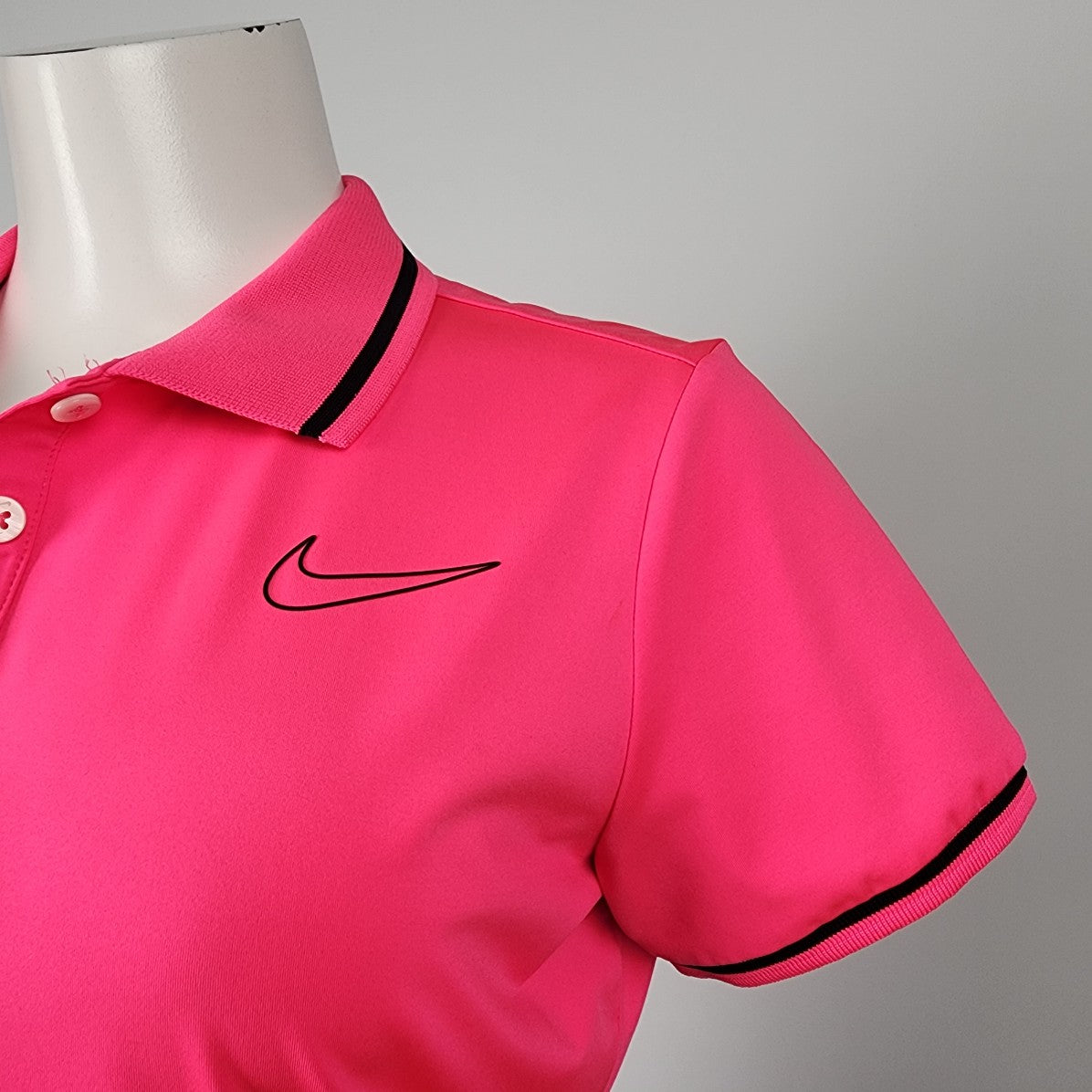 Nike Golf Pink Collared Athletic Top Size M