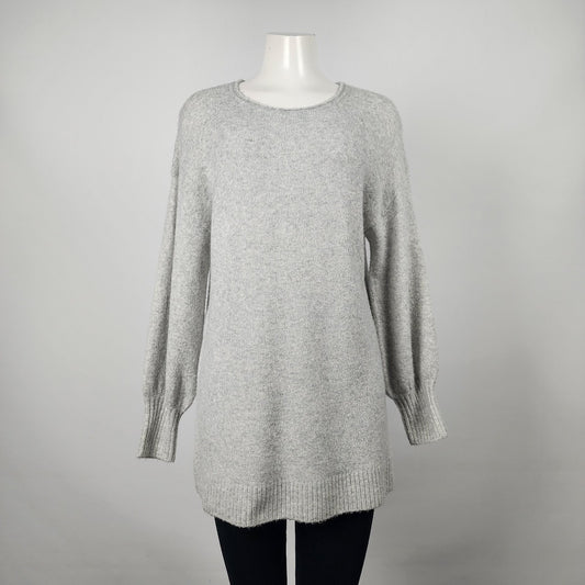 Only Grey Knit Tunic Sweater Dress Size L