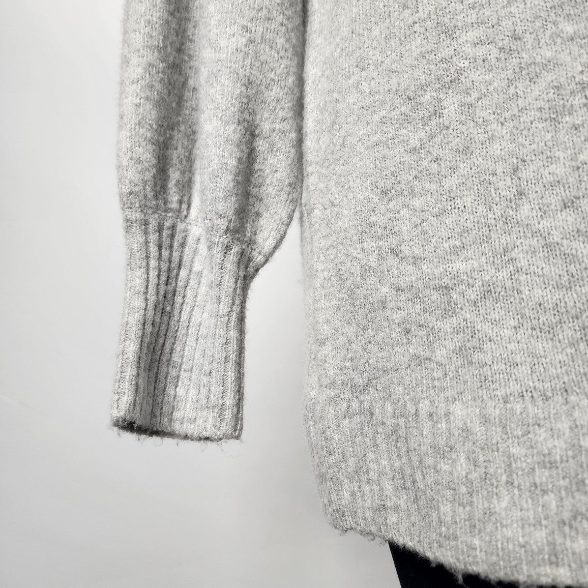 Only Grey Knit Tunic Sweater Dress Size L