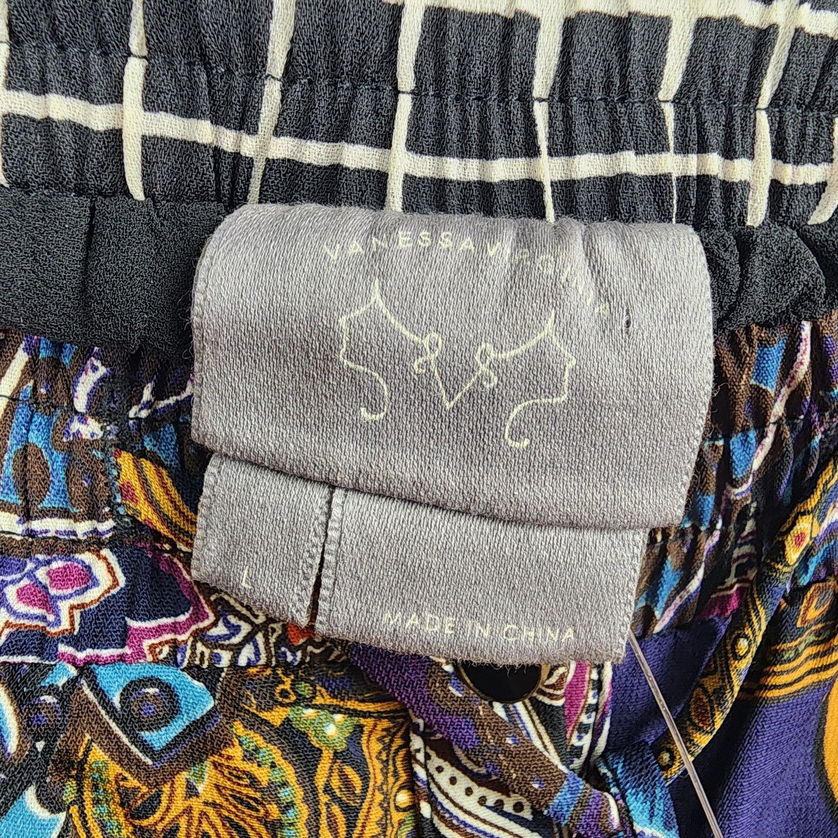 Vanessa Virginia Brown Tropical Print Button Up Maxi Skirt Size L