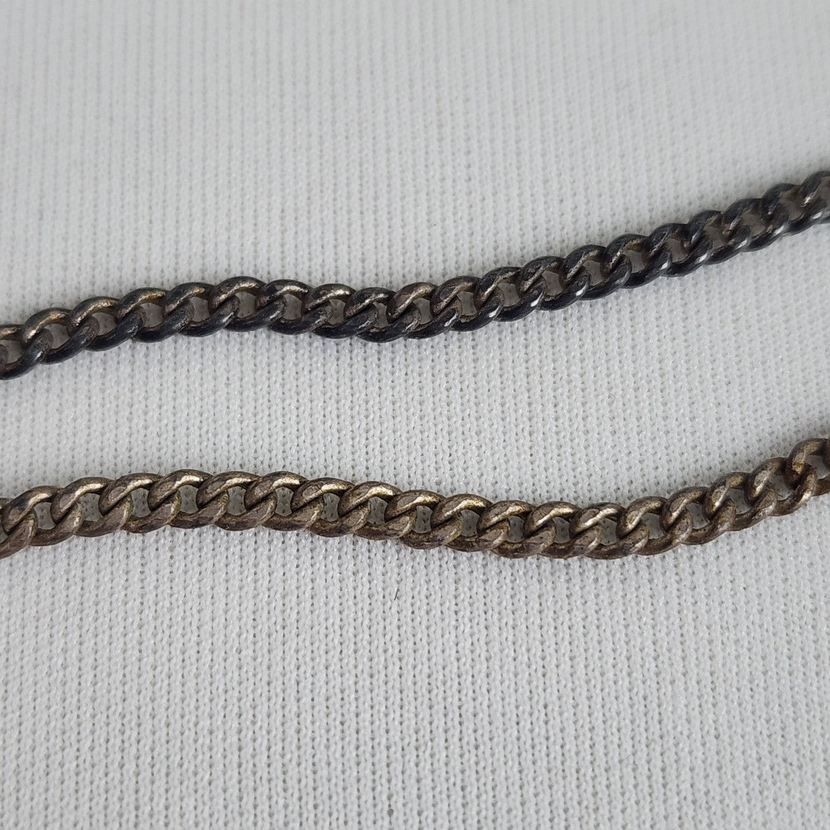 Vintage Silver Tone Black Petrified Wood Pendant Necklace