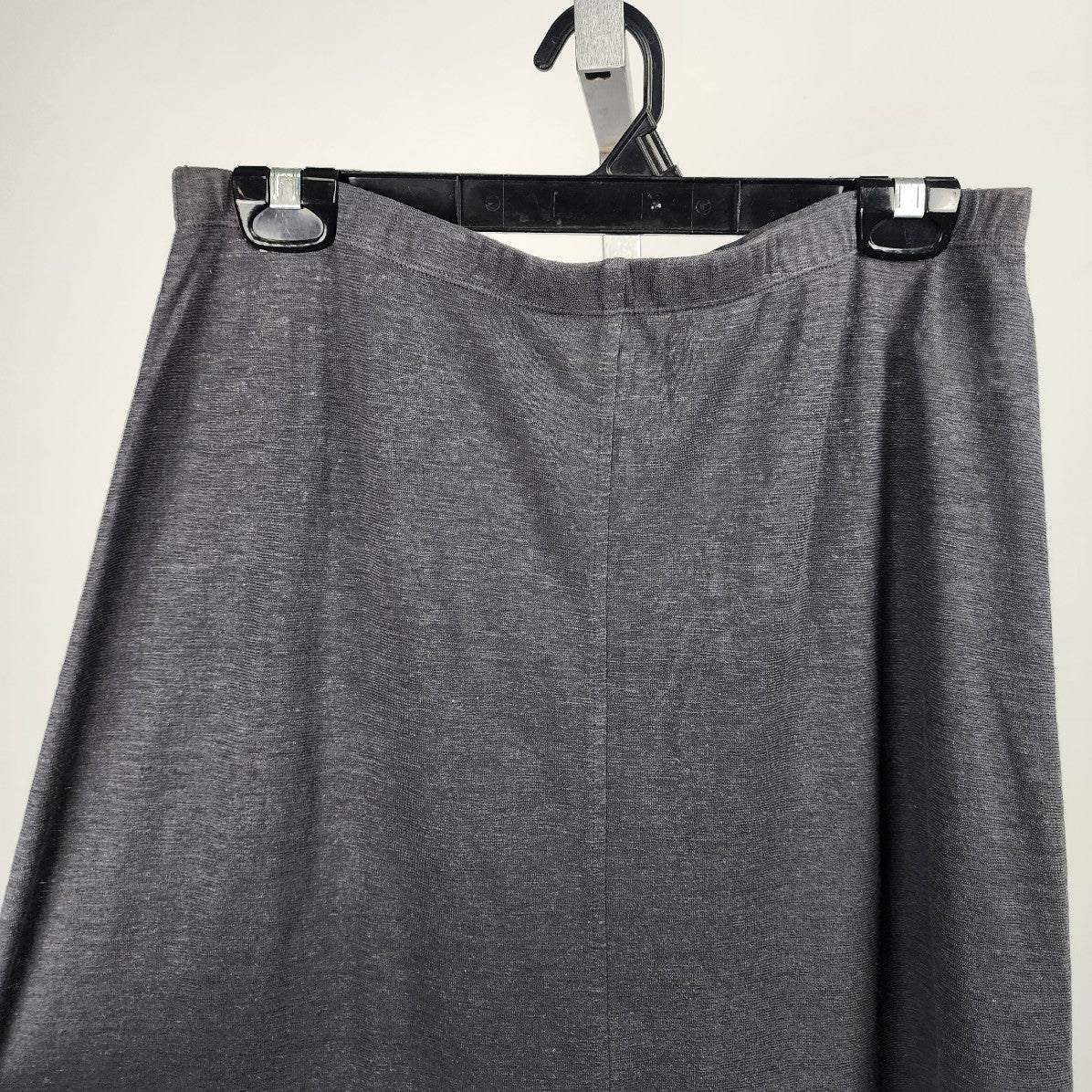 Eileen Fisher Black Hemp Cotton Blend Hi Low Maxi Skirt Size S/M