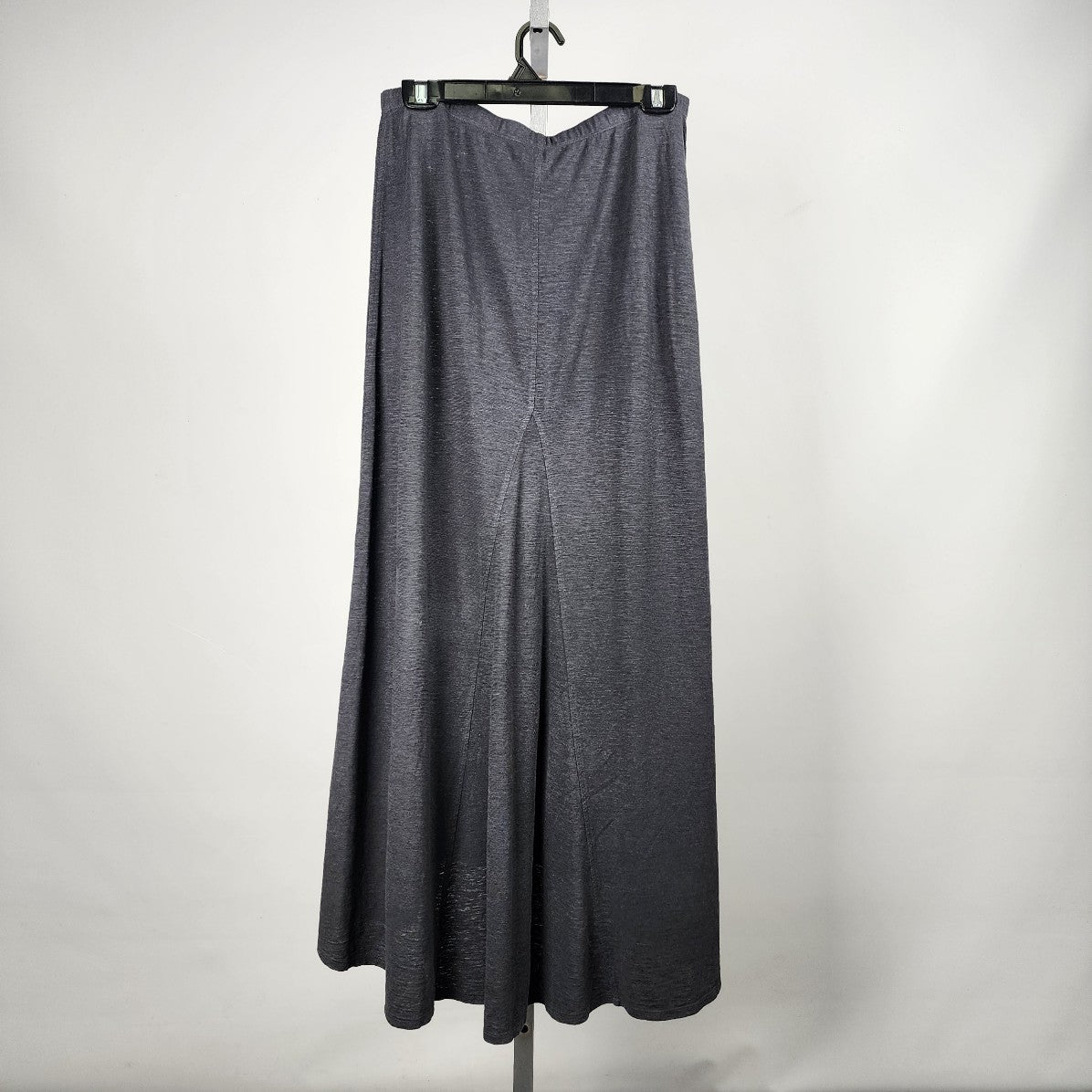 Eileen Fisher Black Hemp Cotton Blend Hi Low Maxi Skirt Size S/M