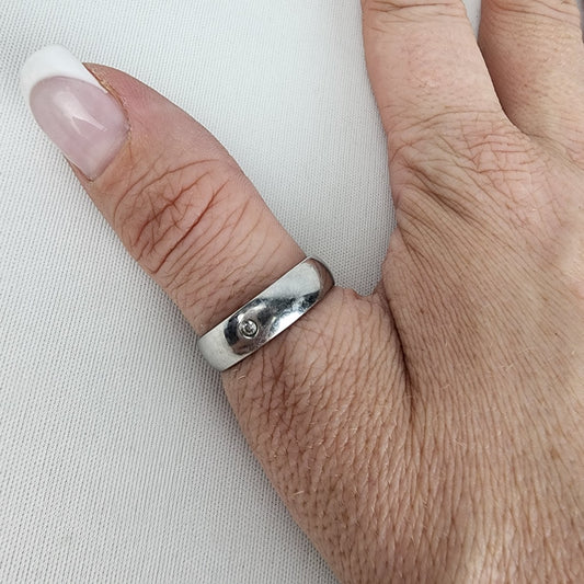 316L Stainless Silver Ring Size 10