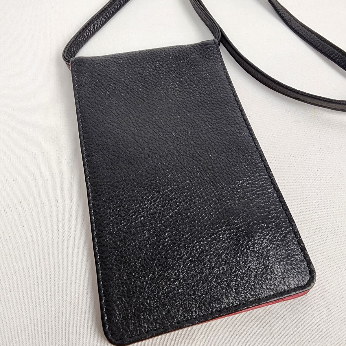 Black & Red Leather RFID Lining Wallet Purse