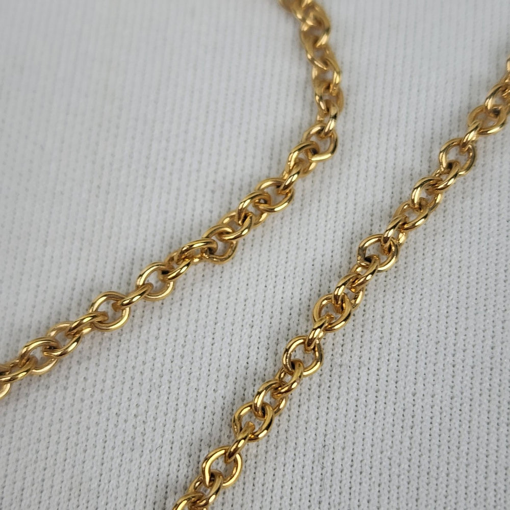 Vintage Avon Gold Tone Desert Stones Necklace