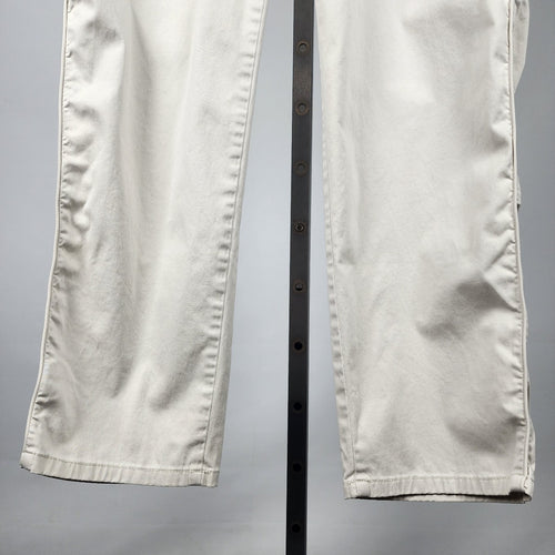J. Jill Live-in Chino Cream Cotton Blend Straight Leg Pants Size 16