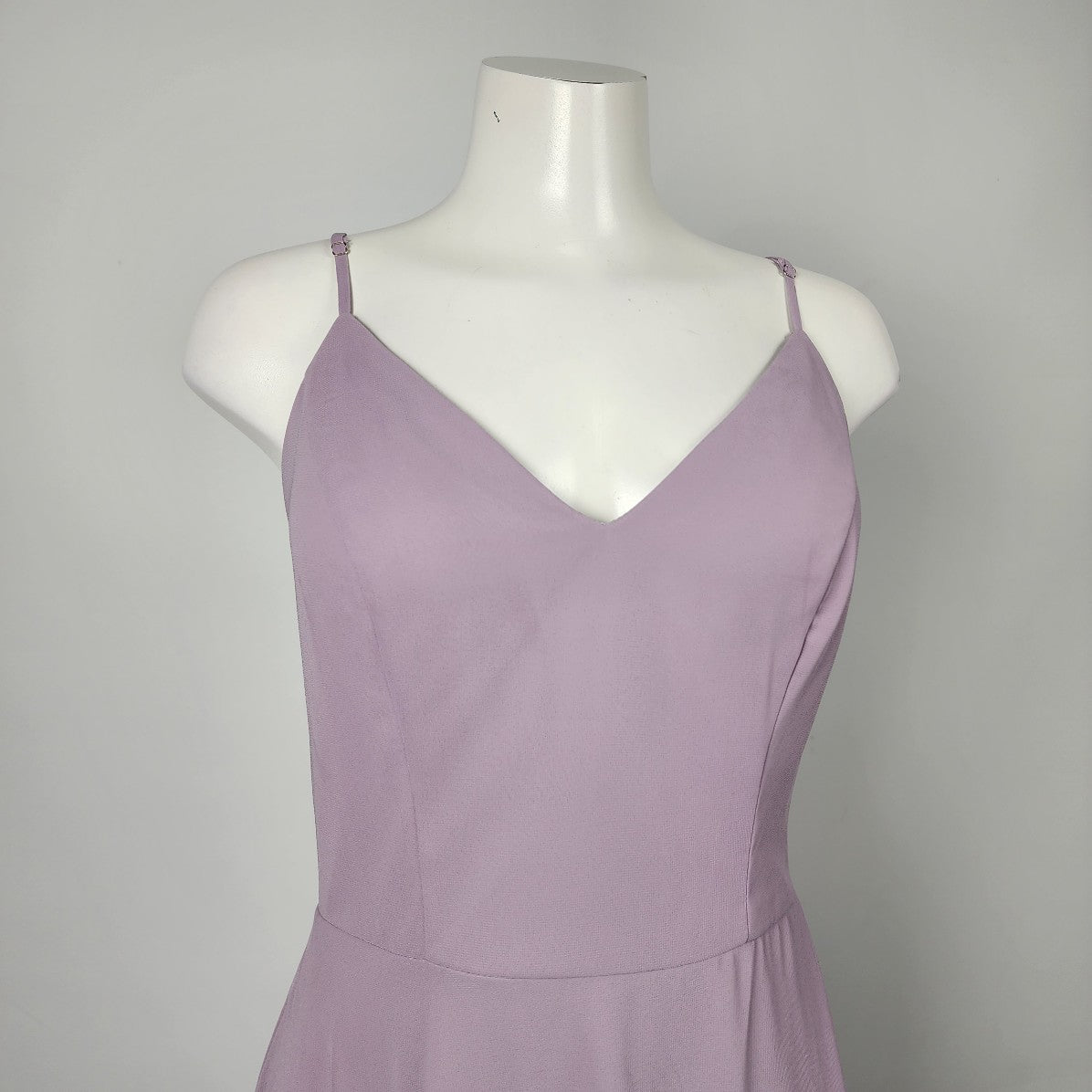 Kennedy Grey Purple Front Slit Bridesmaid Event Dress Size 10
