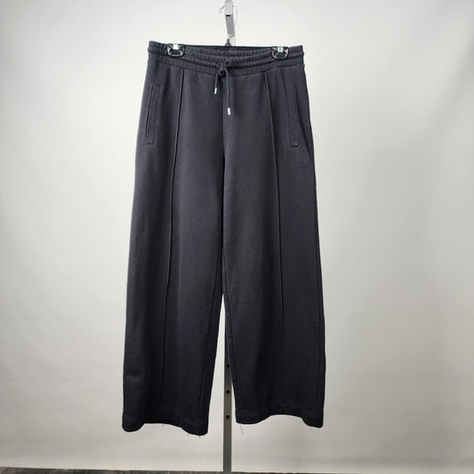 Topshop Black Wide Leg Sweat Pants Size M