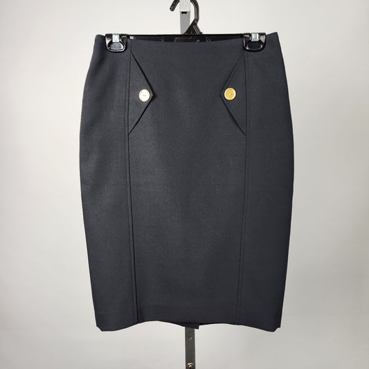 Saudra Augelazzi Black Pencil Skirt Size 4
