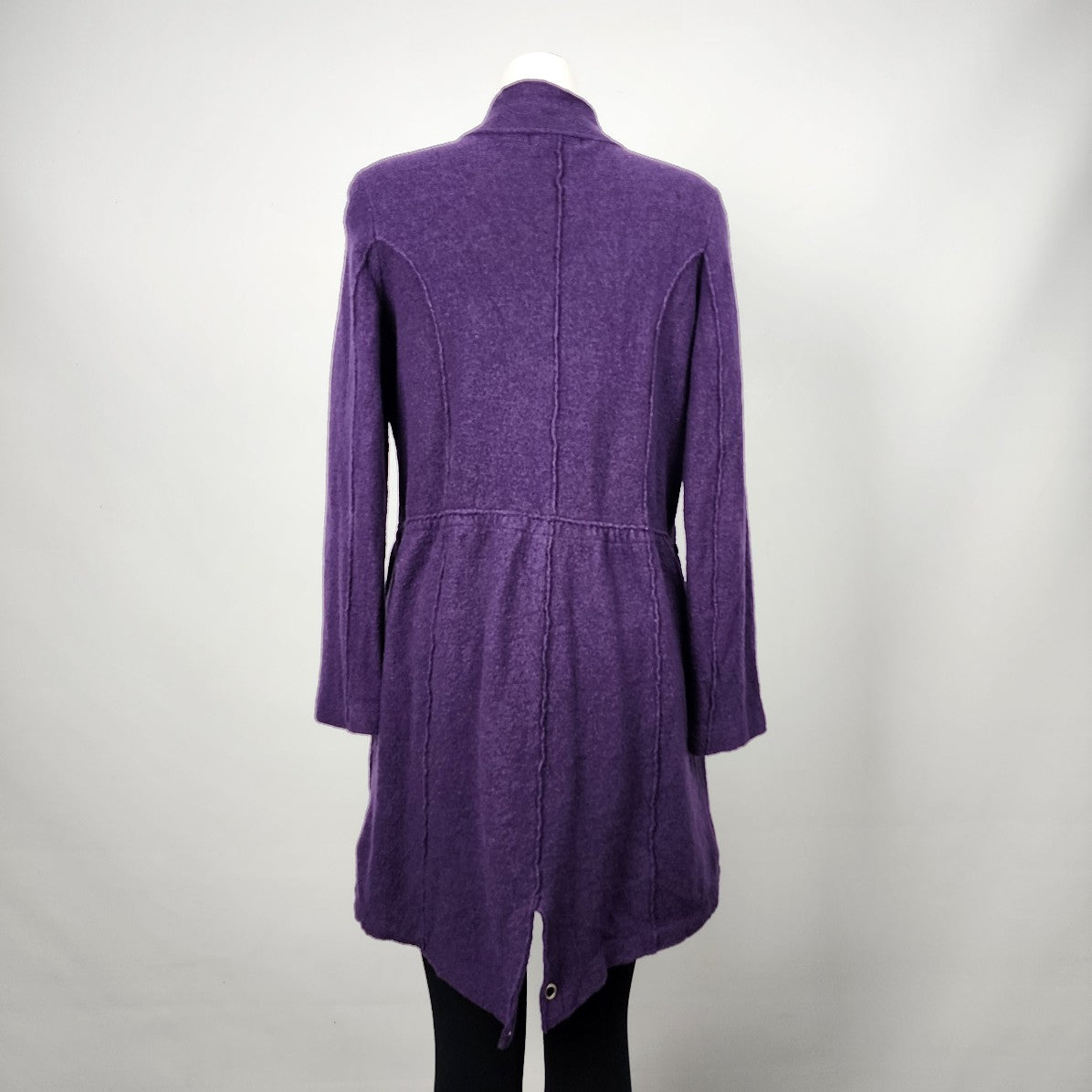 Eric Alexandre Purple Boiled Wool Zip Up Jacket Size L
