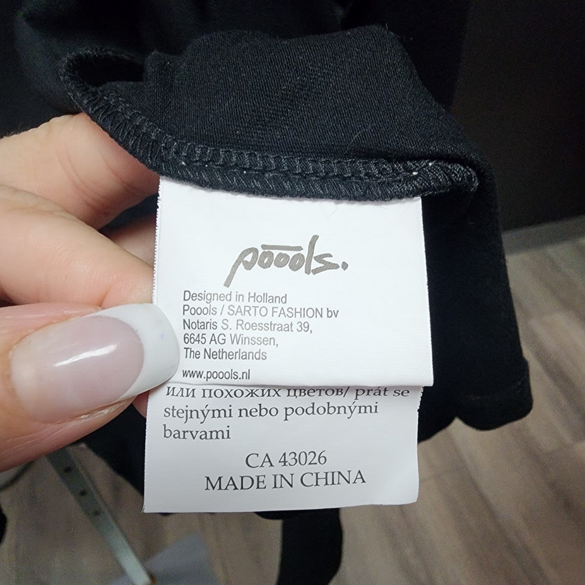 Poools Black Cut Out Braided Tassel Cardigan Size M
