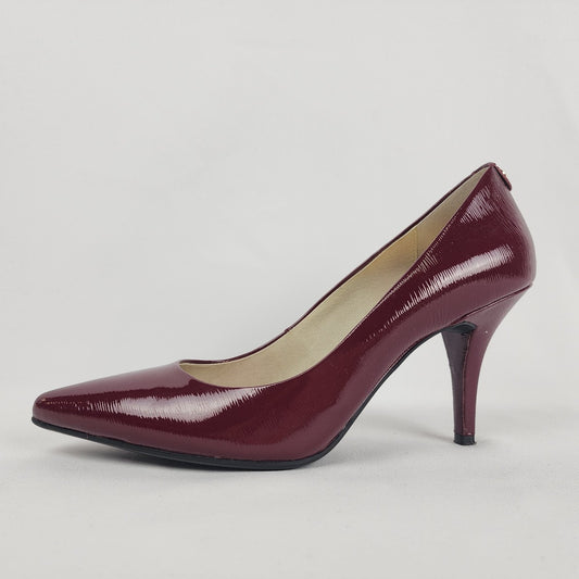 Michael Kors Purple Leather Pointed Toe Shoes Size 8.5