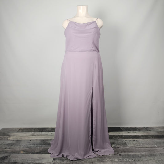 Mori Lee Violet #21732 Chiffon Bridesmaids Dress Size 20