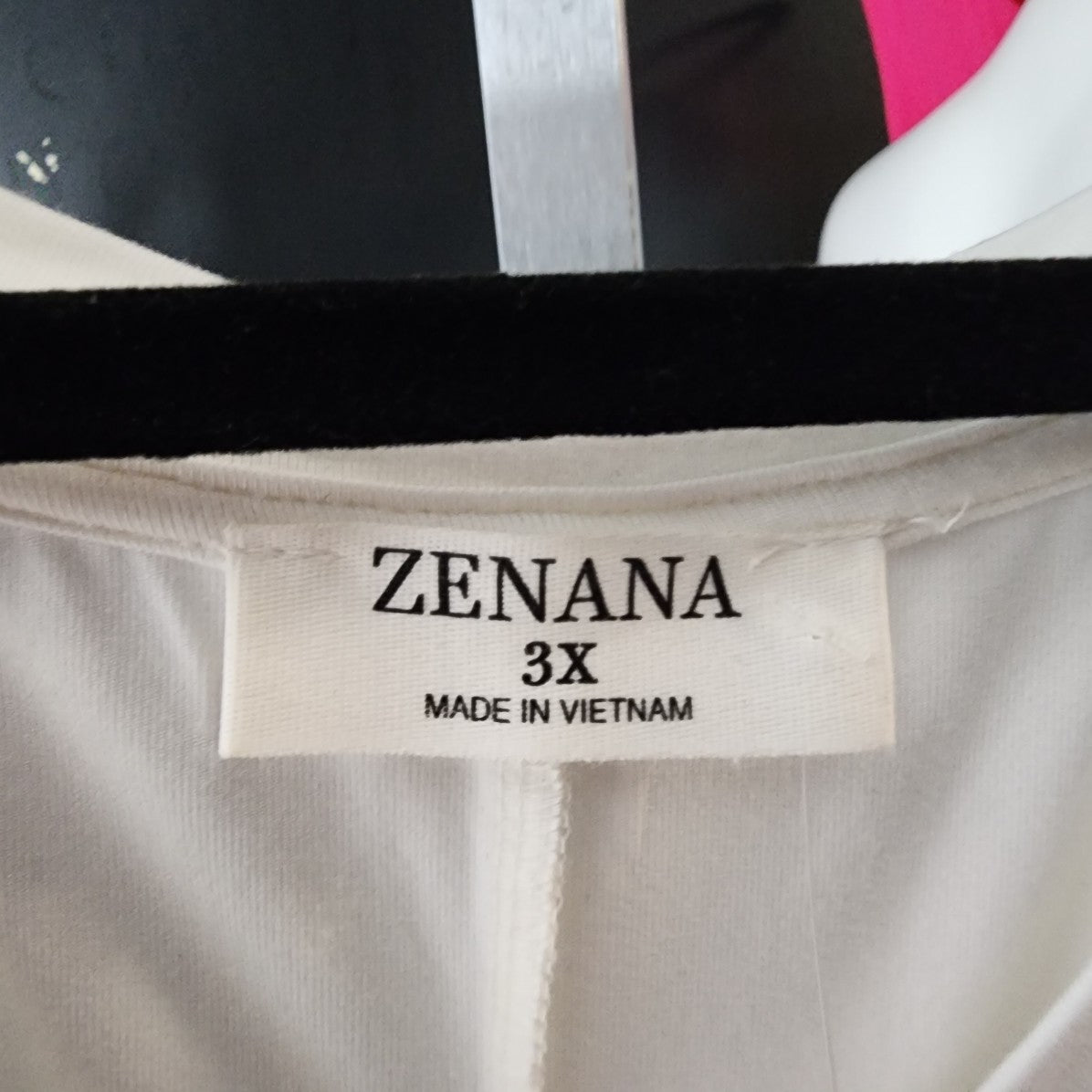 Zenana White Jersey Sleeveless Top Size 3X