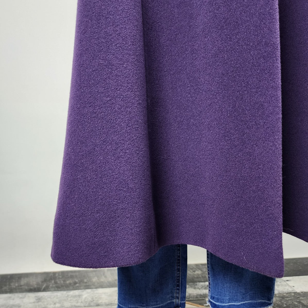 Windsmoor Purple Wool Cashmere Long Jacket Size 20