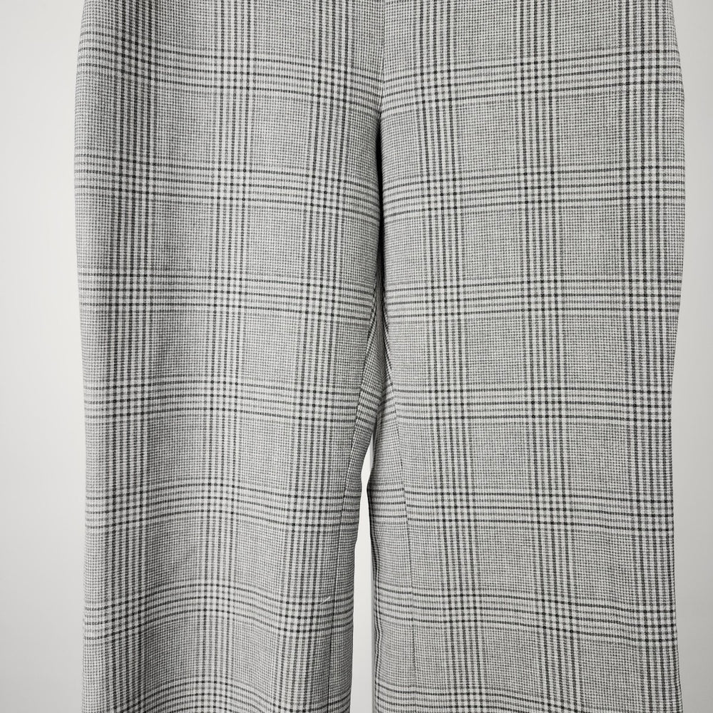 Wilfred Plaid High Waist Wide Leg Crop Pants Size 2