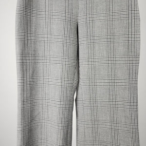 Wilfred Plaid High Waist Wide Leg Crop Pants Size 2