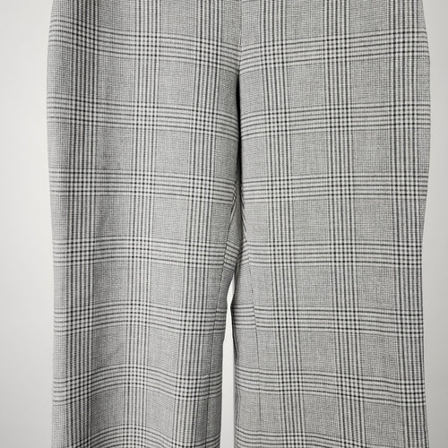 Wilfred Plaid High Waist Wide Leg Crop Pants Size 2